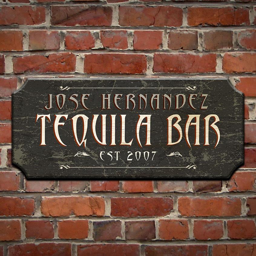 TEQUILA BAR - CUSTOMIZABLE Wood Plaque Sign - Color Options - Image 5