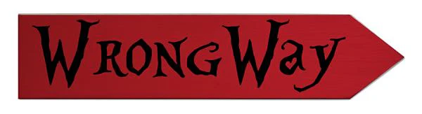 This Way / Wrong Way Wood Arrow Signs - Image 4