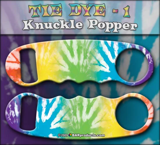Tie Dye 1 Knuckle Popper Opener