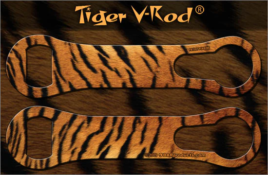 Tiger Pattern V-Rod® Bottle Opener
