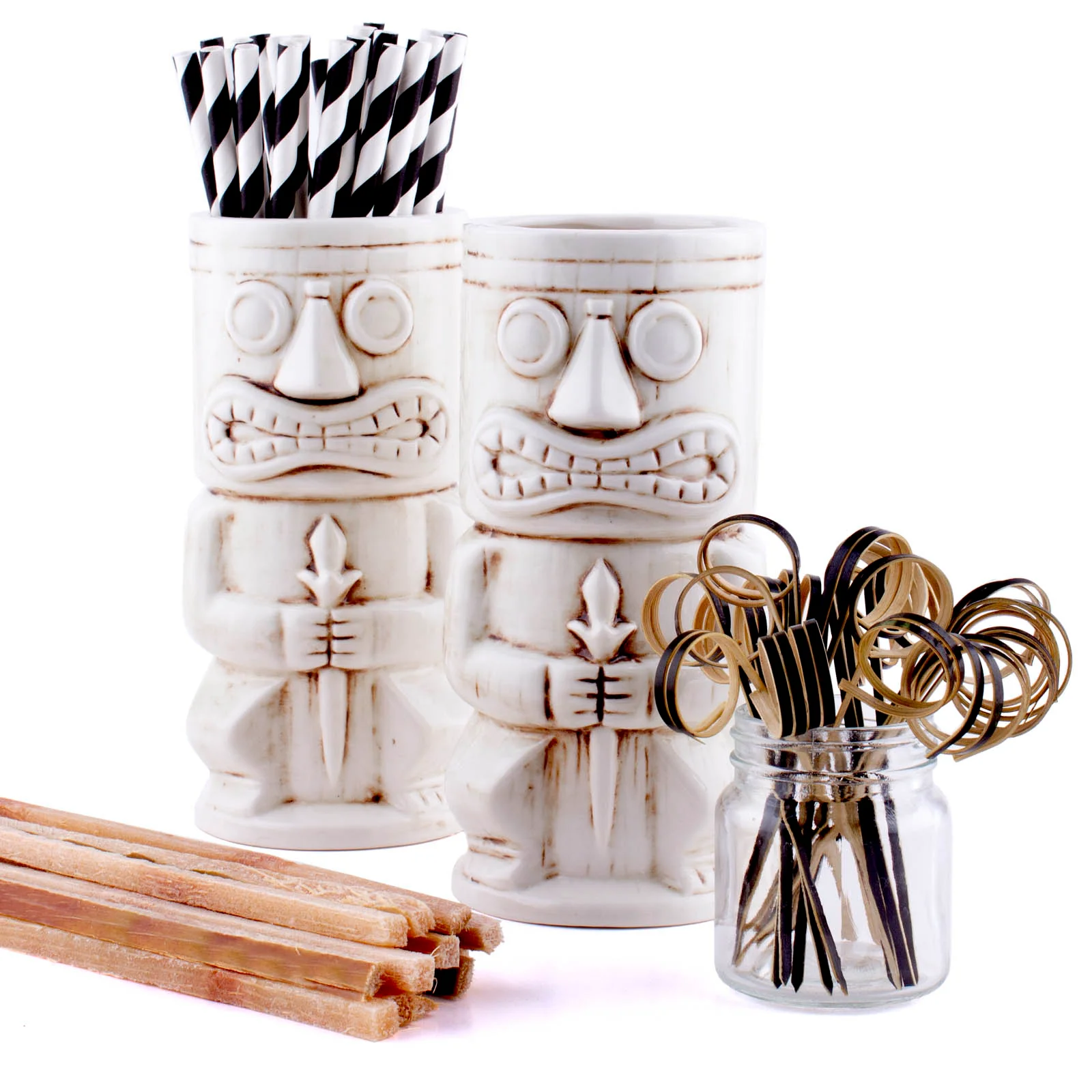 Stone God Tiki Drinkware Gift Set