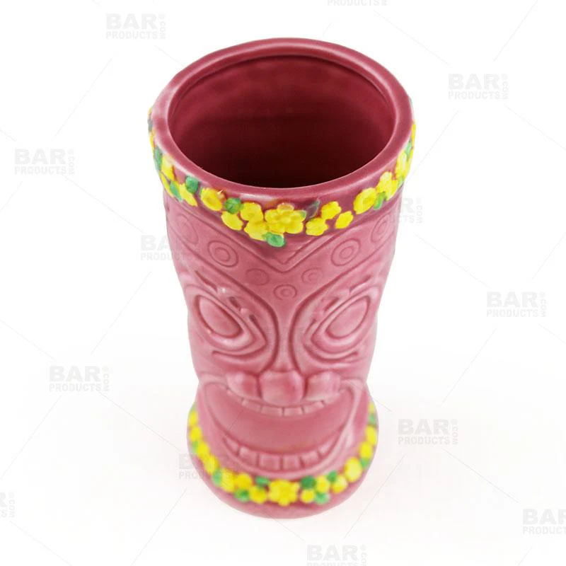 BarConic® Flower Goddess Tiki Drinkware - Pink - 12oz - Image 6