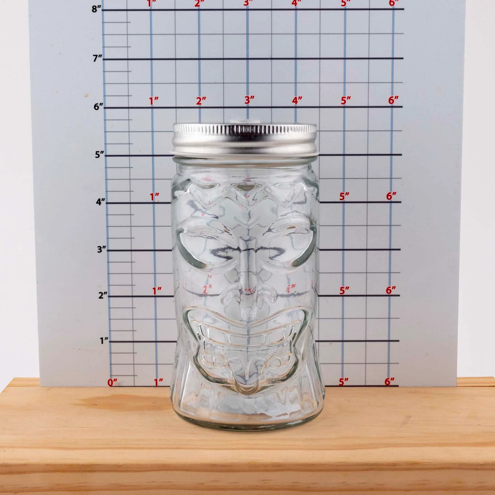 Tiki Mason Jar w/lid - 16 ounce - BarConic® - Image 4