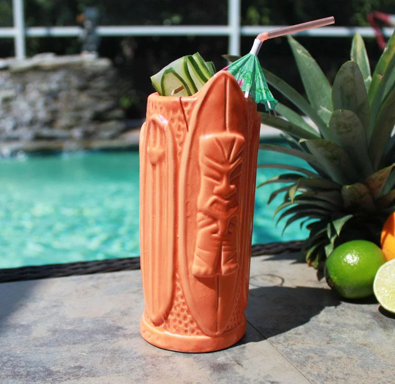 Tiki Surf Mug- Orange - Image 3