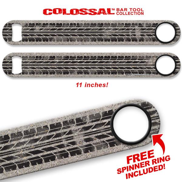 Tire Tracks Kolorcoat™ 11" Long COLOSSAL™ Speed Bottle Opener