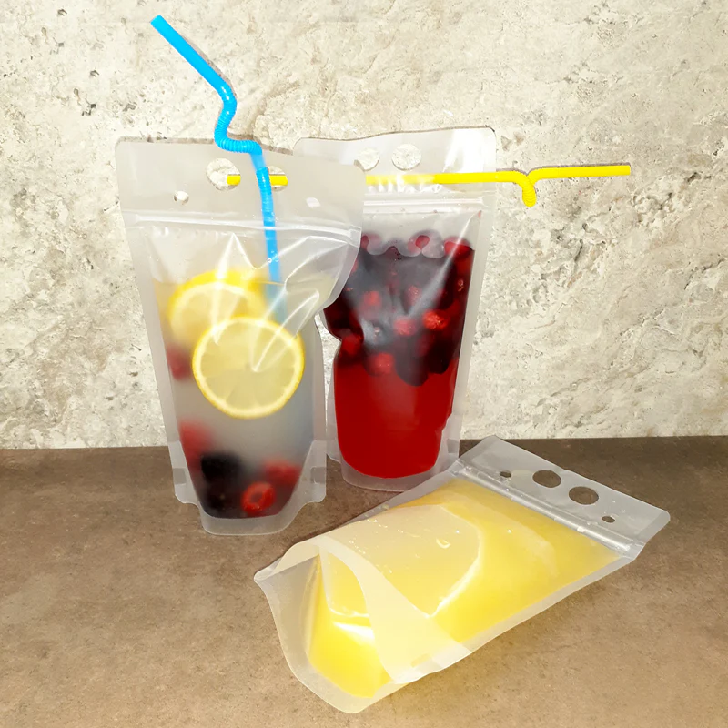 To Go Drink Pouch w/Straw - 17oz - Image 2