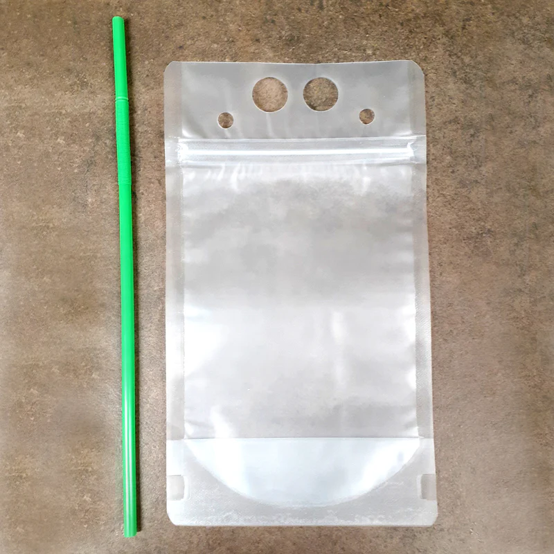 To Go Drink Pouch w/Straw - 17oz - Image 3