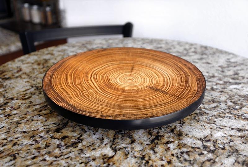 TREE RING Design Lazy Susan - 3 Different Sizes - For Kitchen Table Top - Handcrafted in USA - Image 12