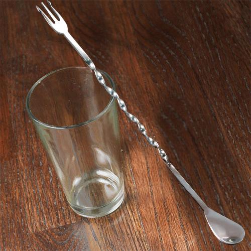 Trident Bar Spoon w/ Garnish Pick - Image 2