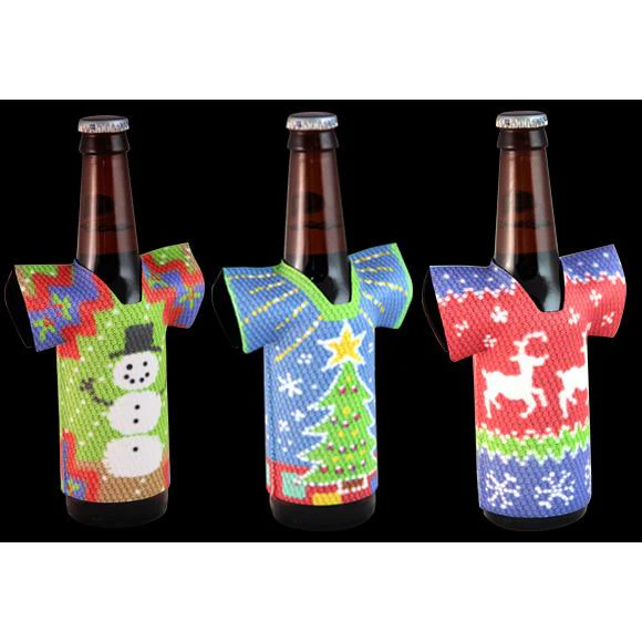 T-Shirt Bottle Cooler- Ugly Xmas Sweater - Image 2