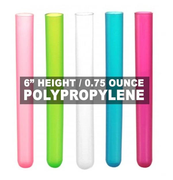 Unbreakable Polypropylene Tube SHOTZ® / Test Tube Shooters - Pack of 100