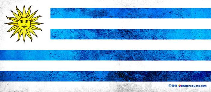 Uruguay Flag Kolorcoat™ Flair Bottle - 750ml - Image 3