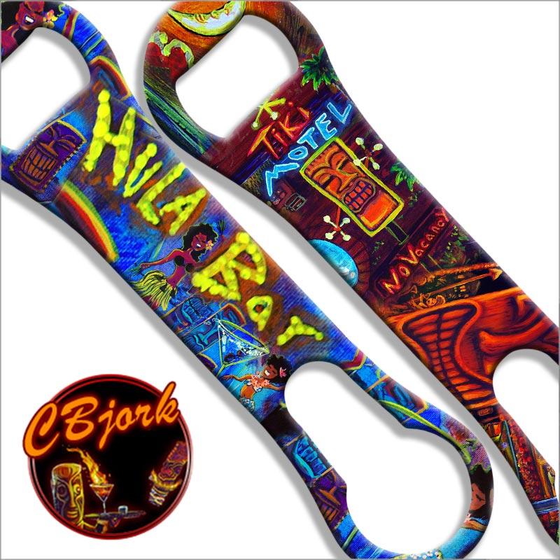 V-Rod® Bottle Opener - Swing Time With Tiki Hula Bar & Lounge