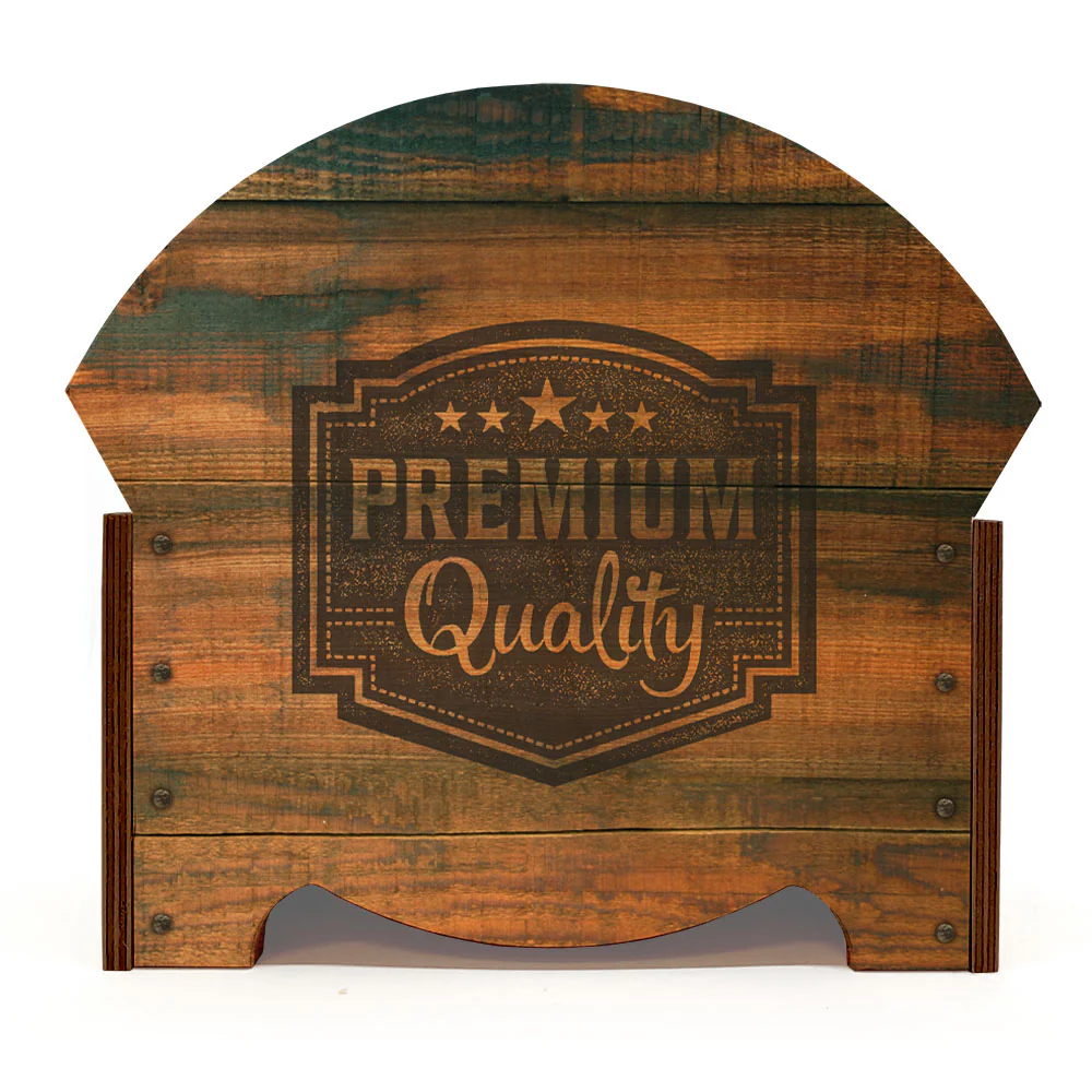 Vintage Box Wooden Condiment Caddy w/ Handle - Customizable - Image 4