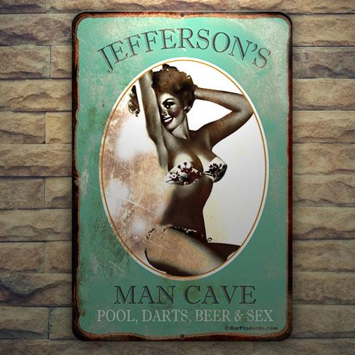 Vintage Metal Bar Sign - 12" x 18" - CUSTOMIZABLE Man Cave - Image 3