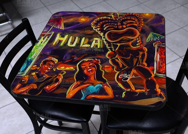 Vintage Square Wooden Table Top - Two Sizes Available - Hulu Bar