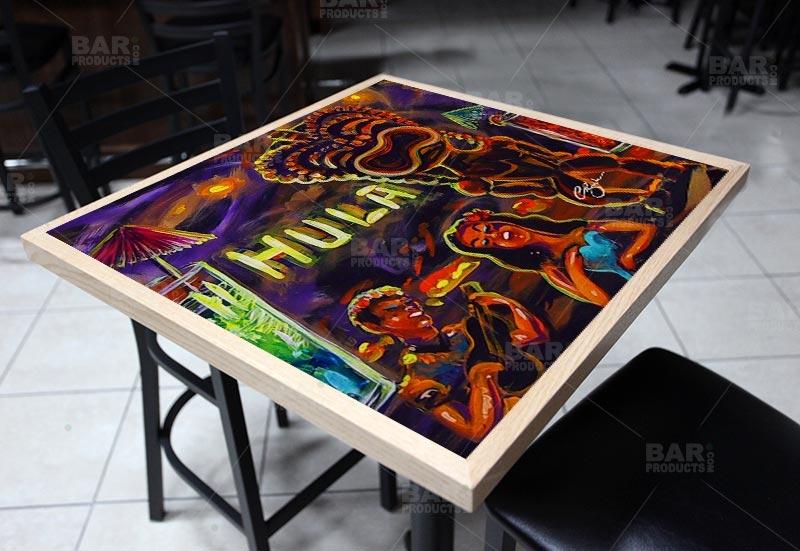 Vintage Square Wooden Table Top - Two Sizes Available - Hulu Bar - Image 2
