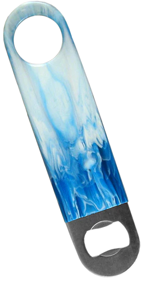 Vinylworks™ Fluorescent Blue/White Swirl Speed Opener