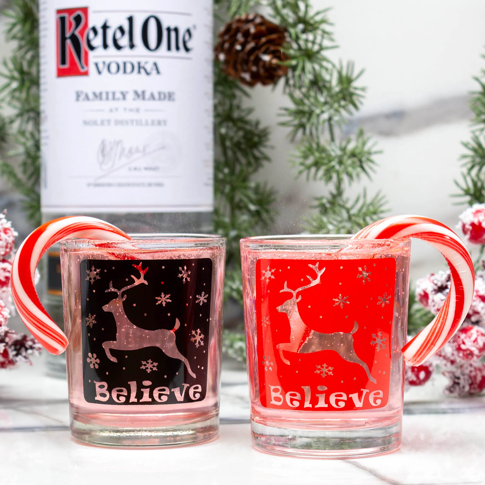 Votive/Shot Glass - Reindeer Believe - 2.5 Ounce - Image 2