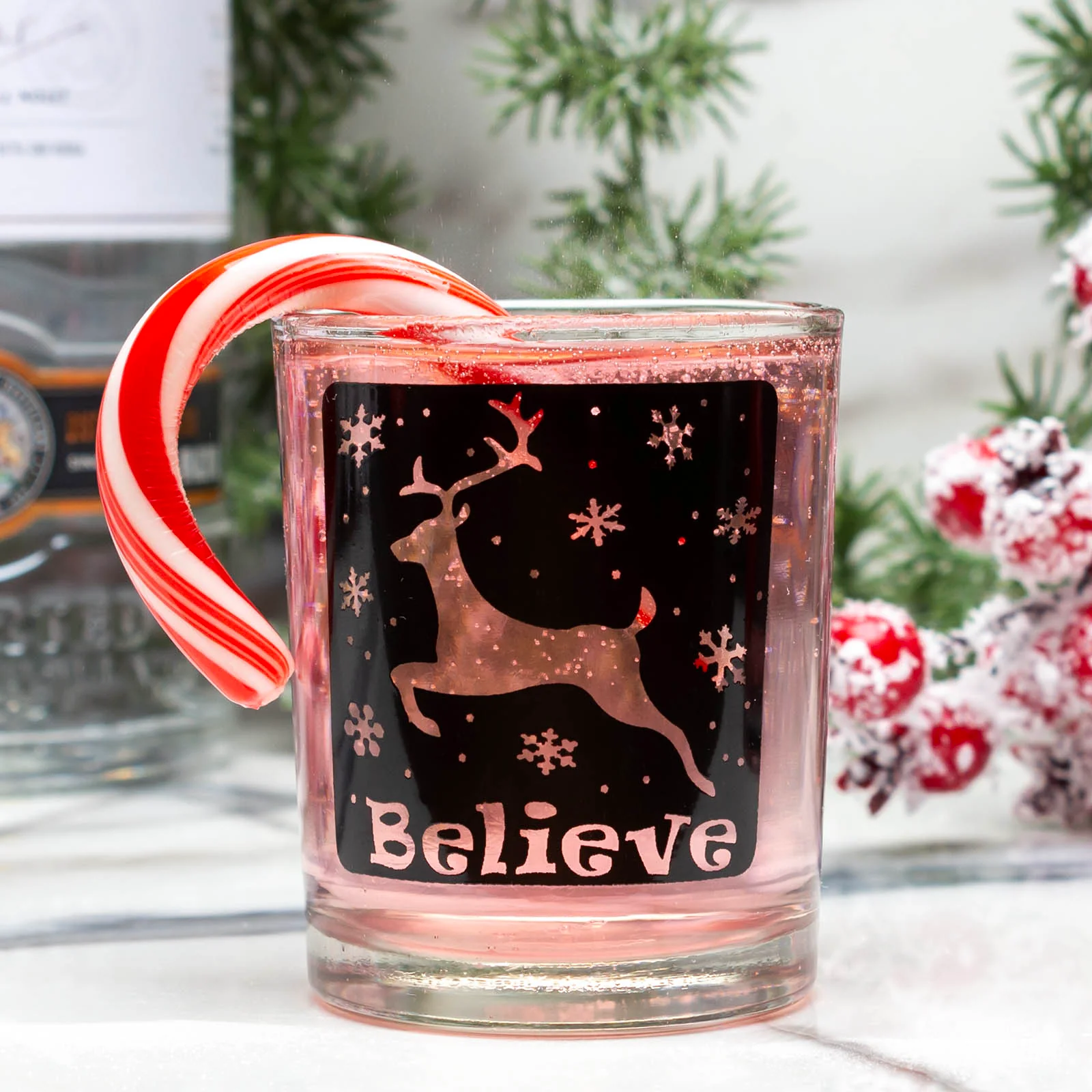 Votive/Shot Glass - Reindeer Believe - 2.5 Ounce - Image 6