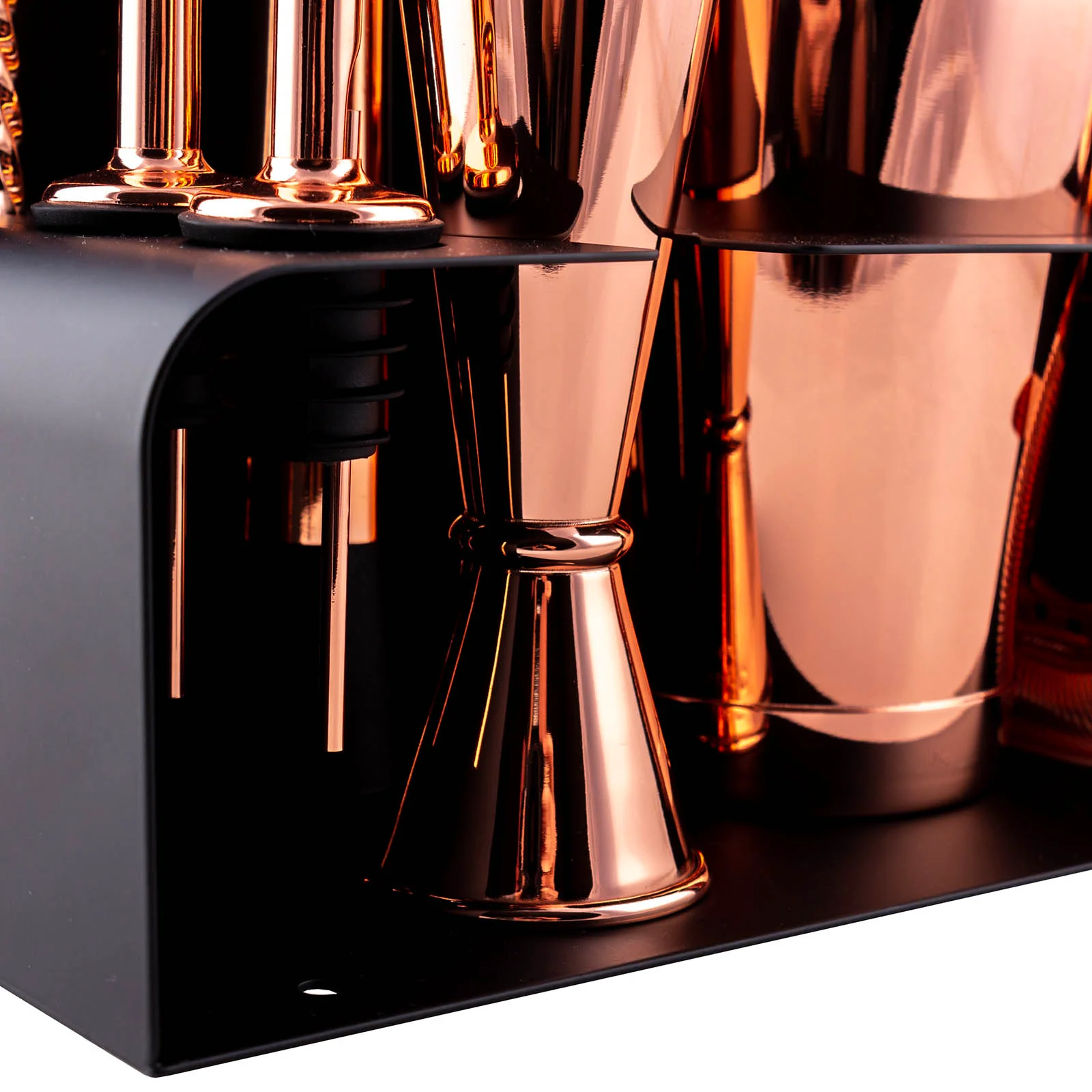 Wall Mount Bar Set - Copper Plated - 14 piece - Image 3