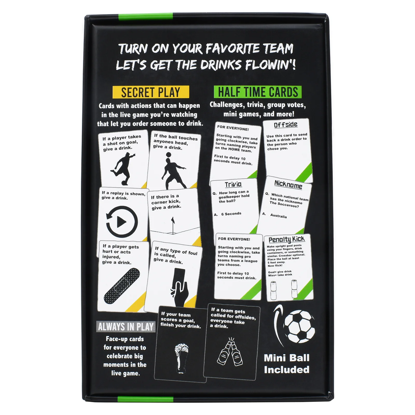 Watch Soccer, Get Drunk Card Game - Image 2