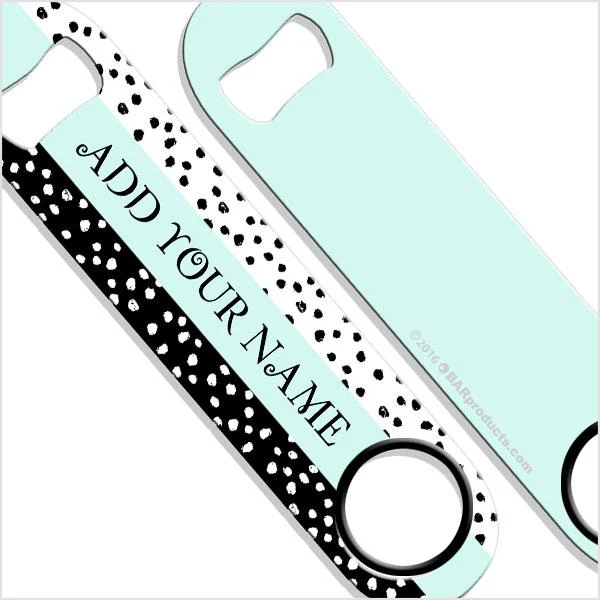 Watercolor Spots SPEED Bottle Opener - ADD YOUR NAME