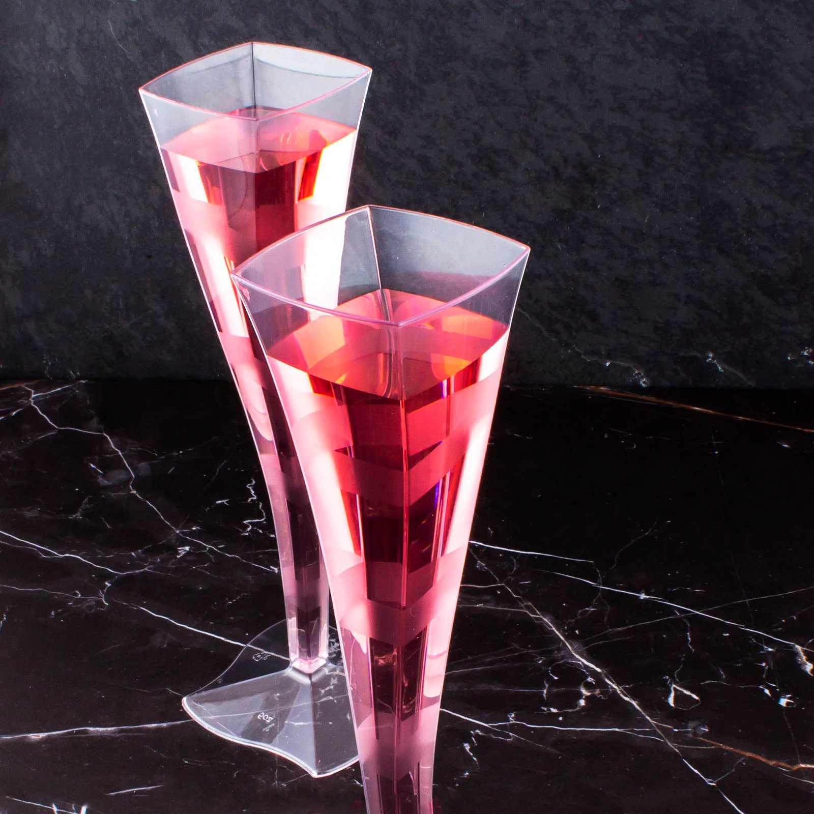 Wavy Plastic Flutes - 5 ounce - 6 count - Image 3