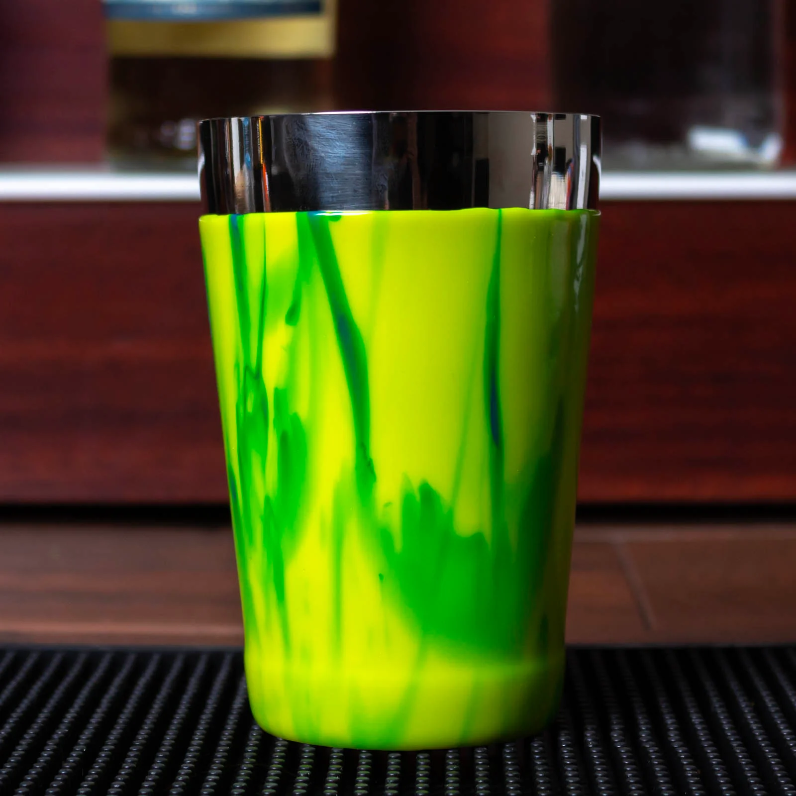 Weighted Vinyl Shaker - 18 ounce - Yellow Blue - Image 2