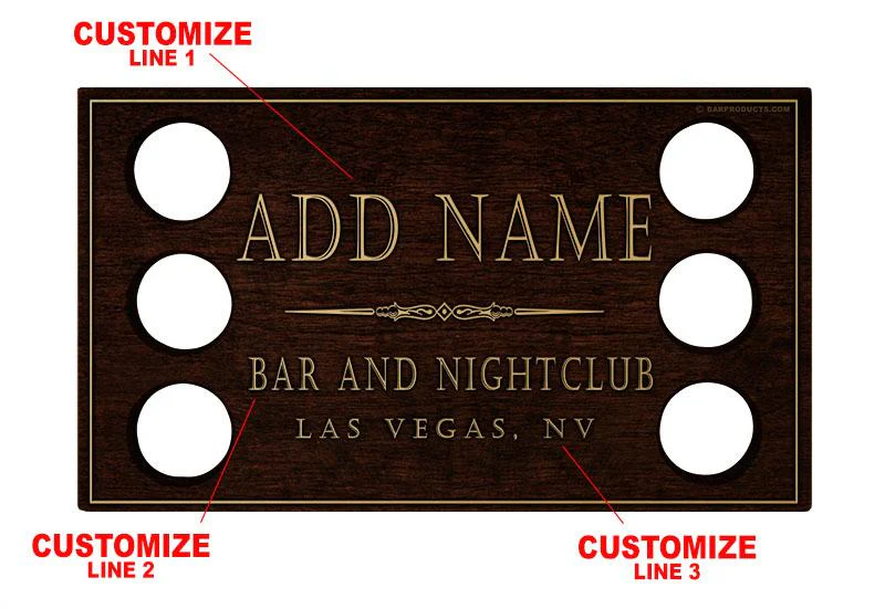 CUSTOMIZABLE Whiskey Caddy - Nightclub Theme - Image 5