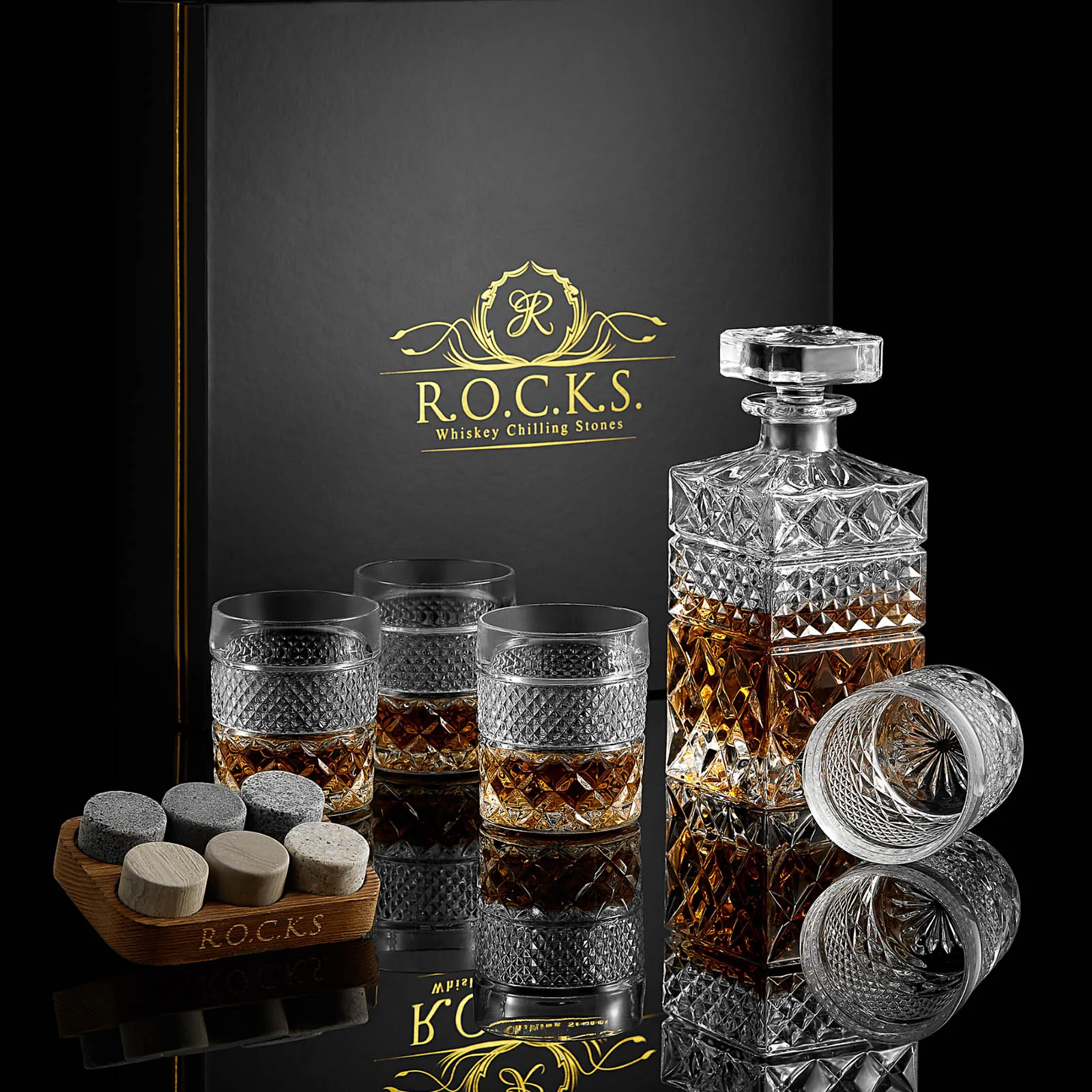Whiskey Decanter Stones Set - Image 2