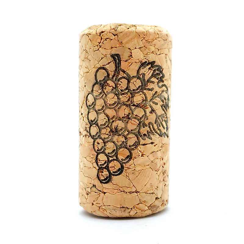 Wine Corks with Grape Design - #8 x 1 3/4" - 100 pack - Image 3