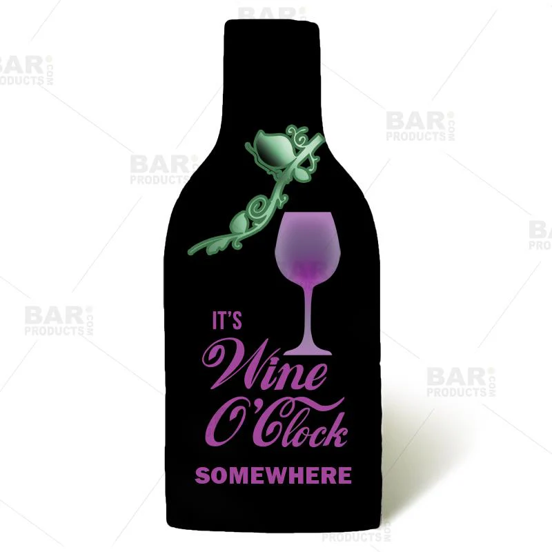 Wine O' Clock Wine Bottle Cooler with Strap - Image 3