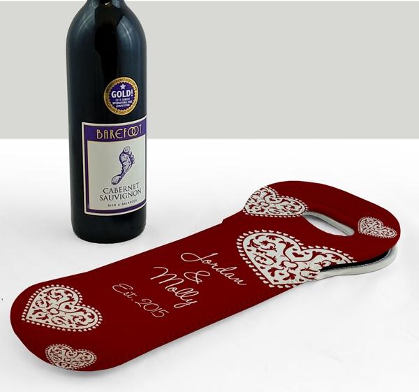 Wine Totes - Heart Pattern - ADD YOUR NAME - Image 8