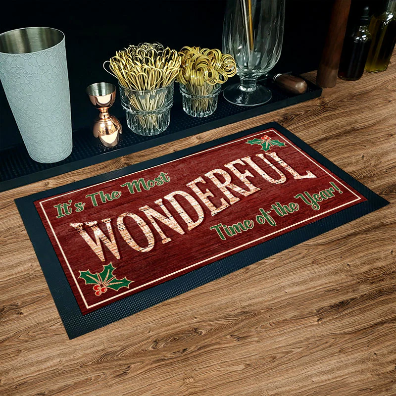 Wonderful Time of the Year Bar Service Mat - 17.25" X 10" - Image 2