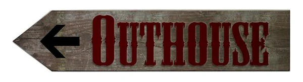Wood Arrow Sign - Outhouse - Image 3