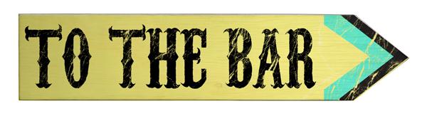 Wood Arrow Sign - To the Bar - Image 3