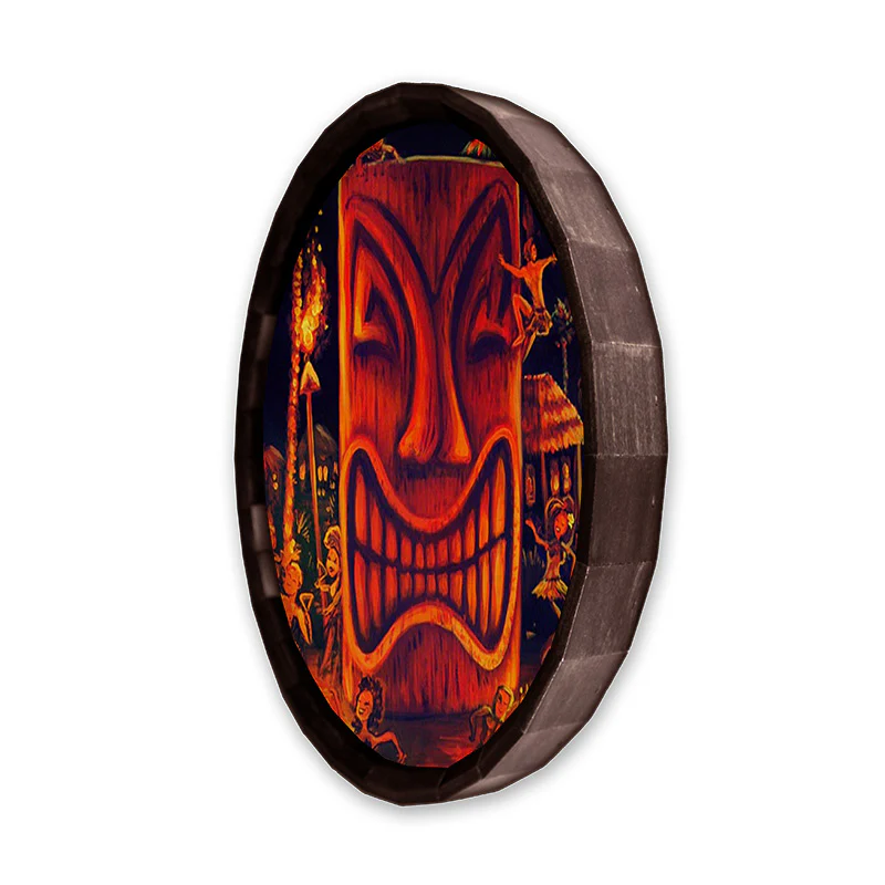 Wood Barrel Top Sign/Clock - Midnight Sun - Image 4
