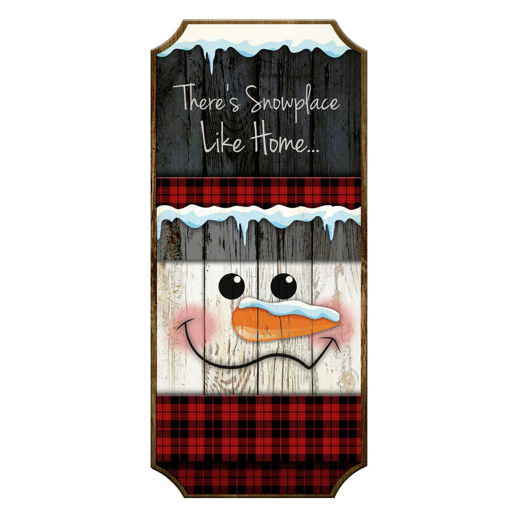 Snowman Wooden Christmas Sign / Bottle Opener Option - Image 3