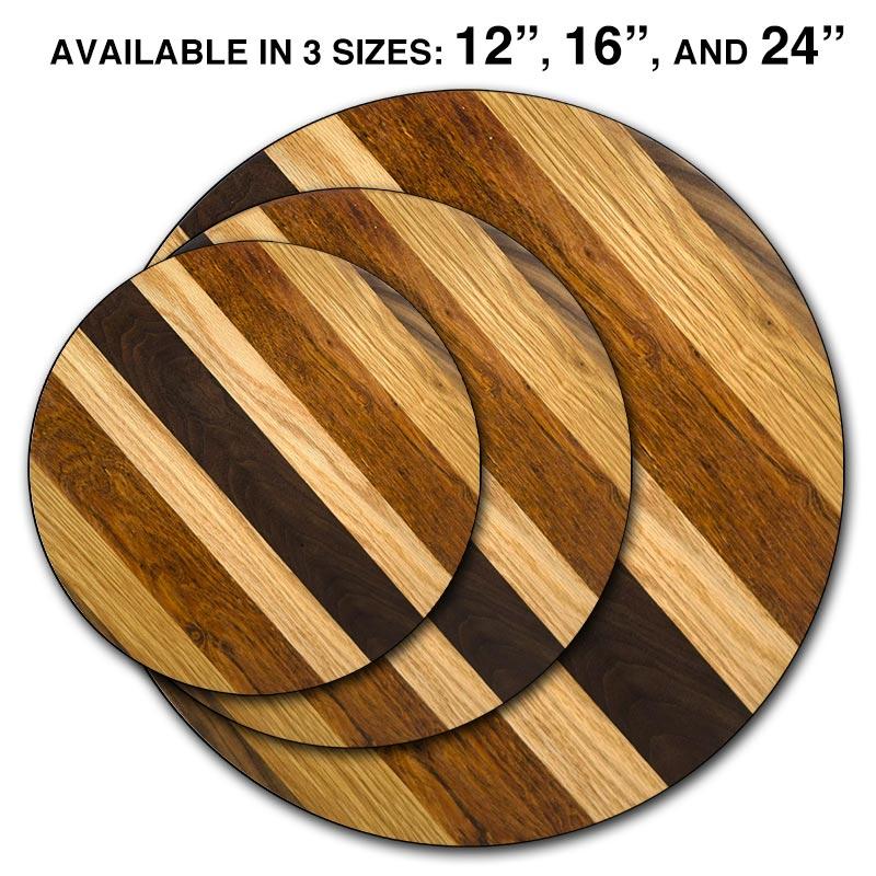 WOOD END GRAIN Lazy Susan - 3 Different Sizes - For Kitchen Table Top - Handcrafted in USA - Image 18
