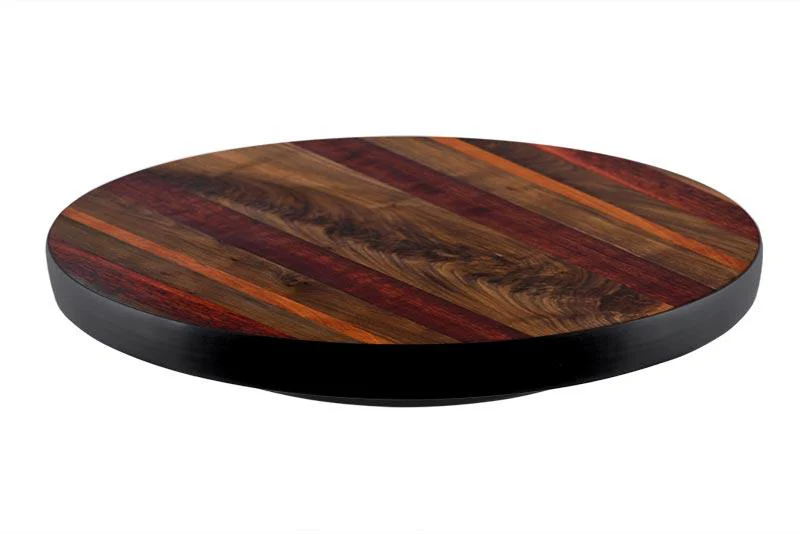 WOOD END GRAIN Lazy Susan - 3 Different Sizes - For Kitchen Table Top - Handcrafted in USA - Image 4