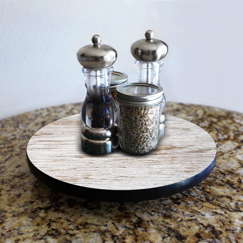WOOD GRAIN Design Lazy Susan - 3 Different Sizes - For Kitchen Table Top - Handcrafted in USA - Image 4
