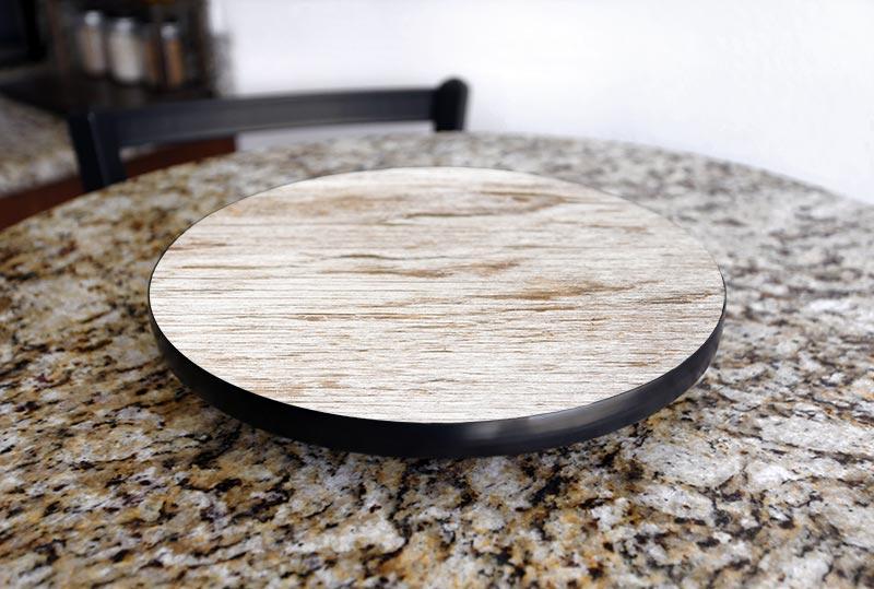 WOOD GRAIN Design Lazy Susan - 3 Different Sizes - For Kitchen Table Top - Handcrafted in USA - Image 5
