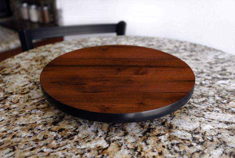 WOOD GRAIN Design Lazy Susan - 3 Different Sizes - For Kitchen Table Top - Handcrafted in USA - Image 9