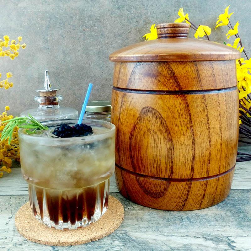 Wood Ice Bucket - 1 Quart - Image 2