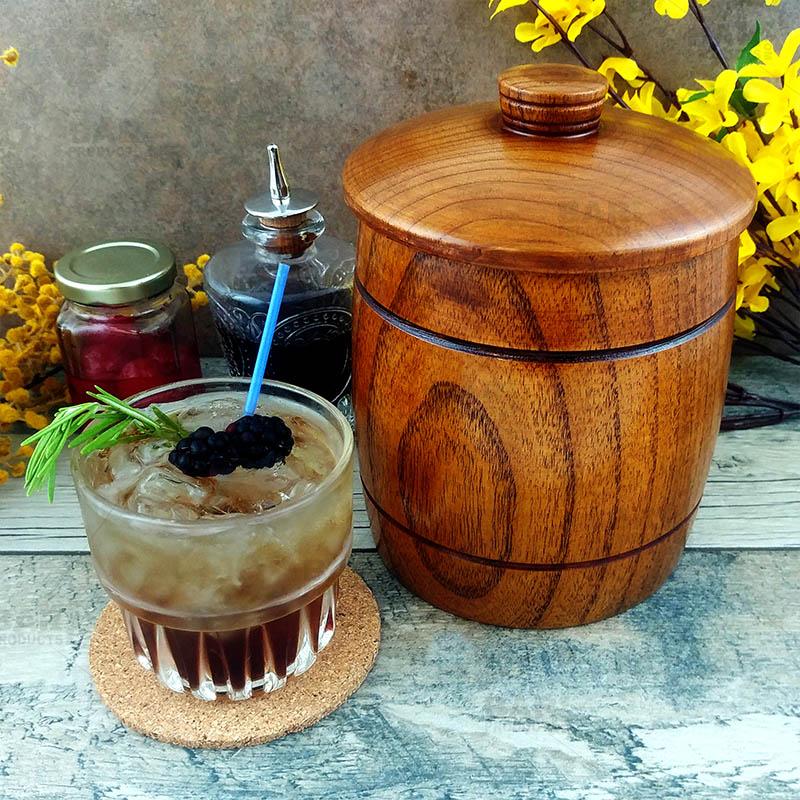 Wood Ice Bucket - 1 Quart - Image 3