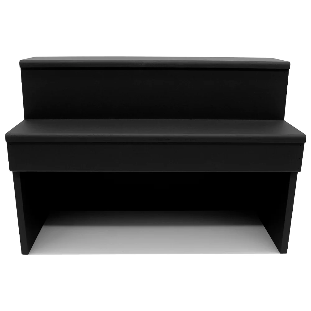 Wood Under Storage Liquor Shelves - 2 Tier - Black (Multiple Sizes Available!) - Image 6