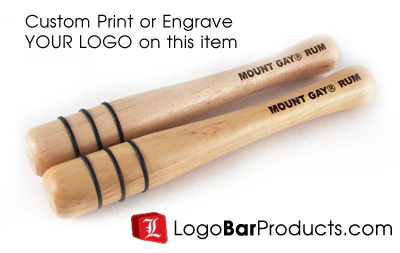 Wood Muddler with Grip Bands - Image 4