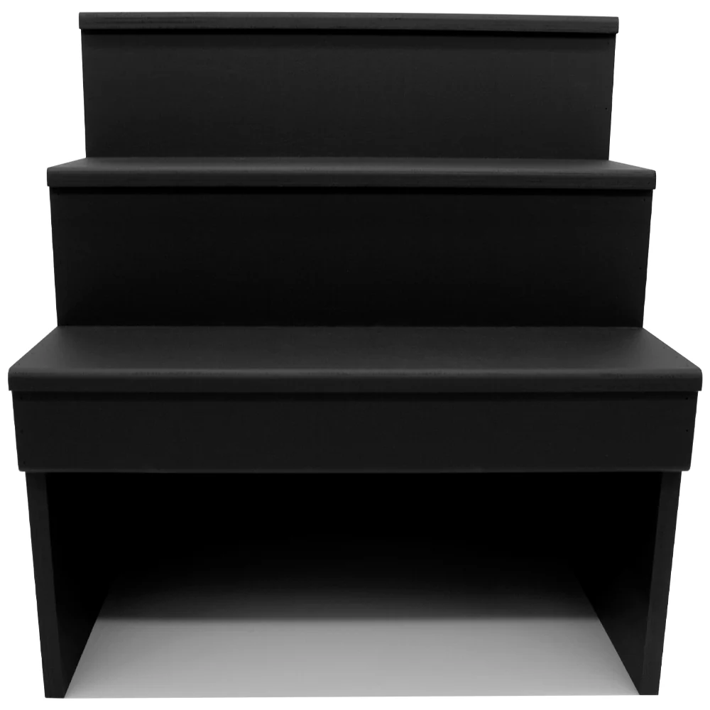 Wood Under Storage Liquor Shelves - 3 Tier - Black (Multiple Sizes Available!) - Image 5