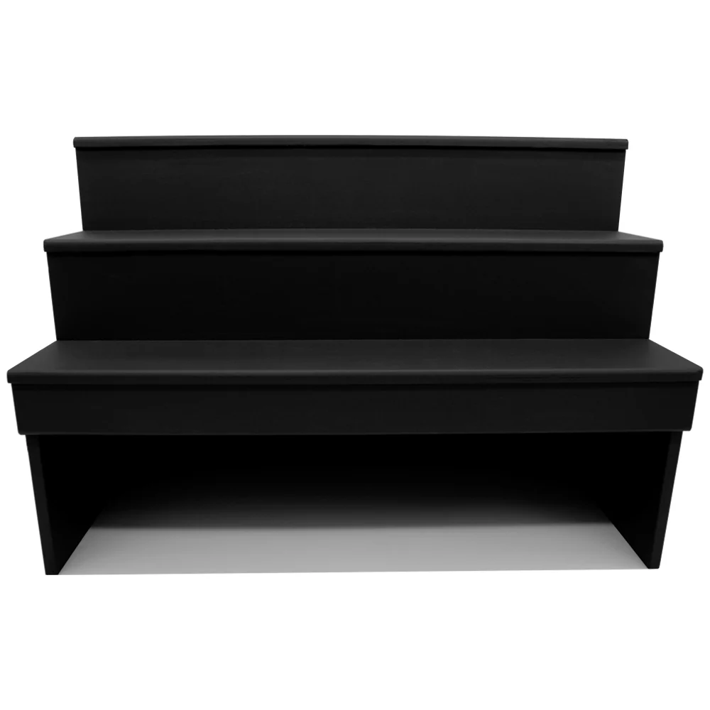 Wood Under Storage Liquor Shelves - 3 Tier - Black (Multiple Sizes Available!) - Image 7